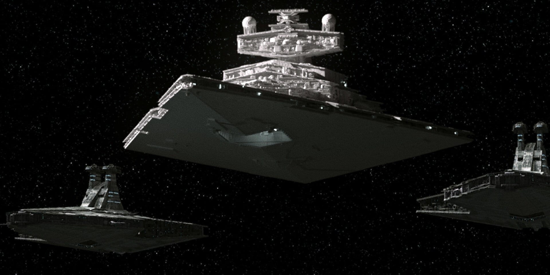 Tarkin’s arrival at the Tantiss facility includes an Imperial Star Destroyer accompanied by two Venator Star Destroyers. This is the first appearance of the classic Imperial-class ship in Star Wars: The Bad Batch and further shows the transition of the Republic military into the Imperial military of the original trilogy. 