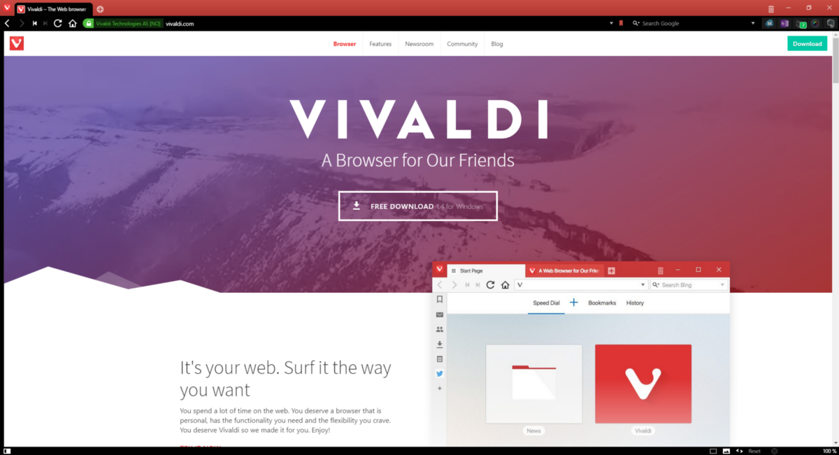 Review Vivaldi Browser For Windows